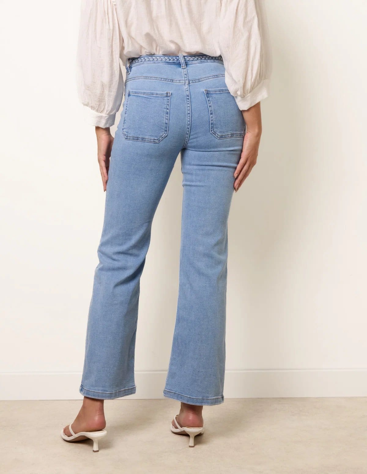 Blue Vanilla Rope Detail Pocket Jeans - 4