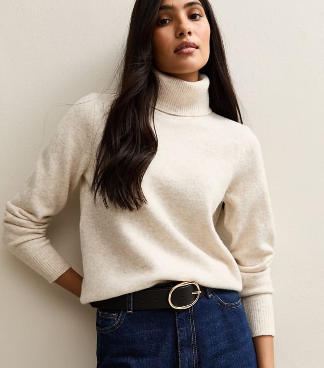 New Look Black Oval Buckle Belt New Look - 2