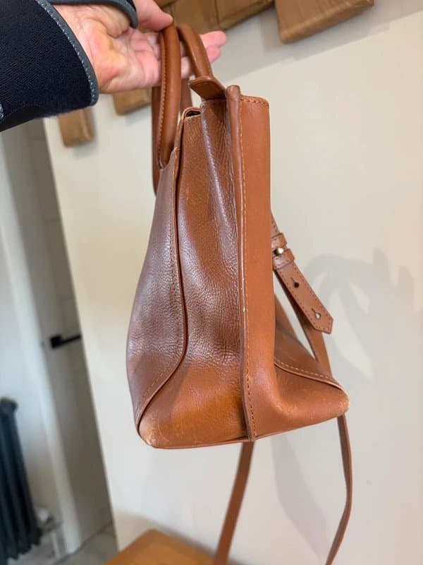 Radley Radley London Tan Leather Grab Bag Crossbody Tote