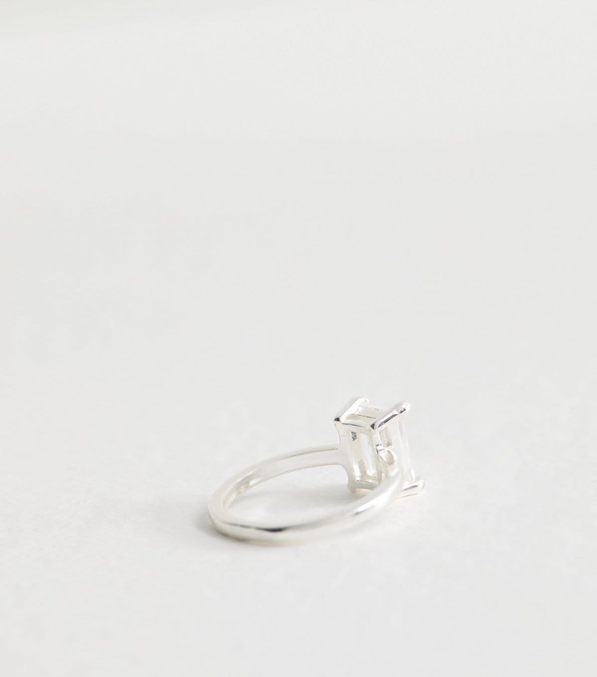 New Look Silver Tone Cubic Zirconia Ring New Look - 4