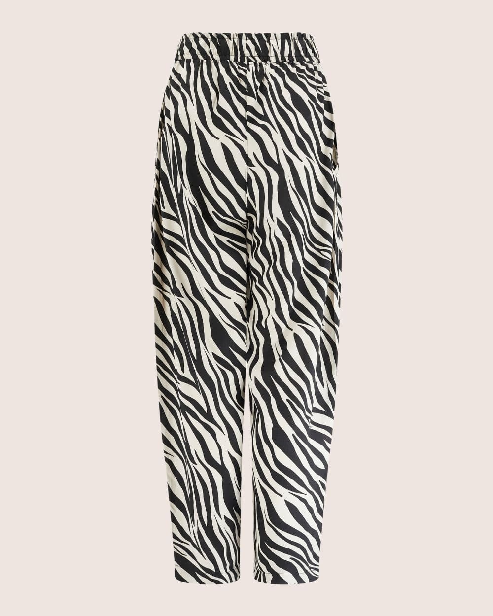 Turtledove London Turtledove London Women's Kate Multicolour Zebra Streak Print Barrel Leg Trousers - 4