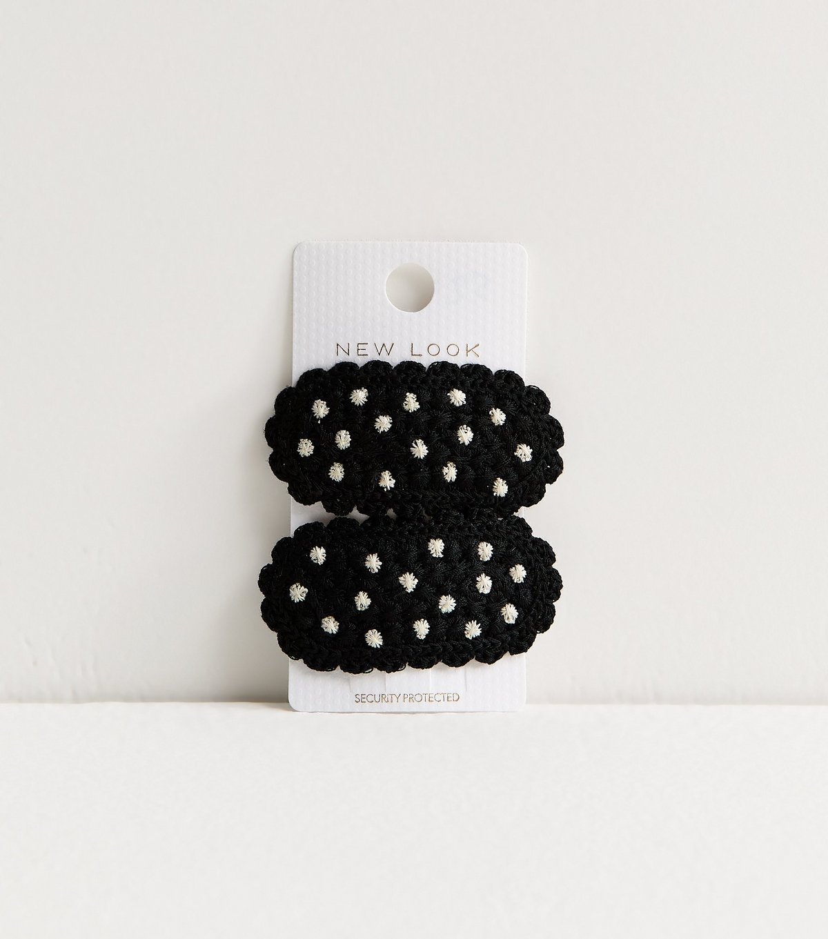 New Look Pack of 2 Black Polka Dot Slide Hair Clips New Look - 2