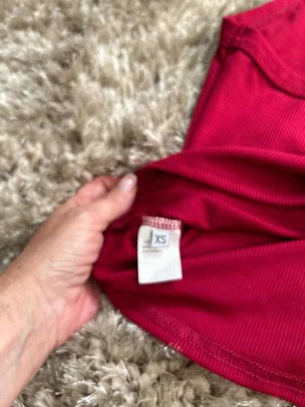 ASOS Dark red halter neck top