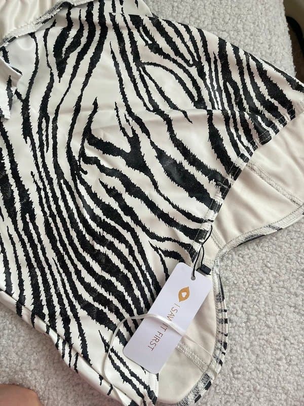 I Saw it First PU Zebra Print Corset Style Bodysuit
