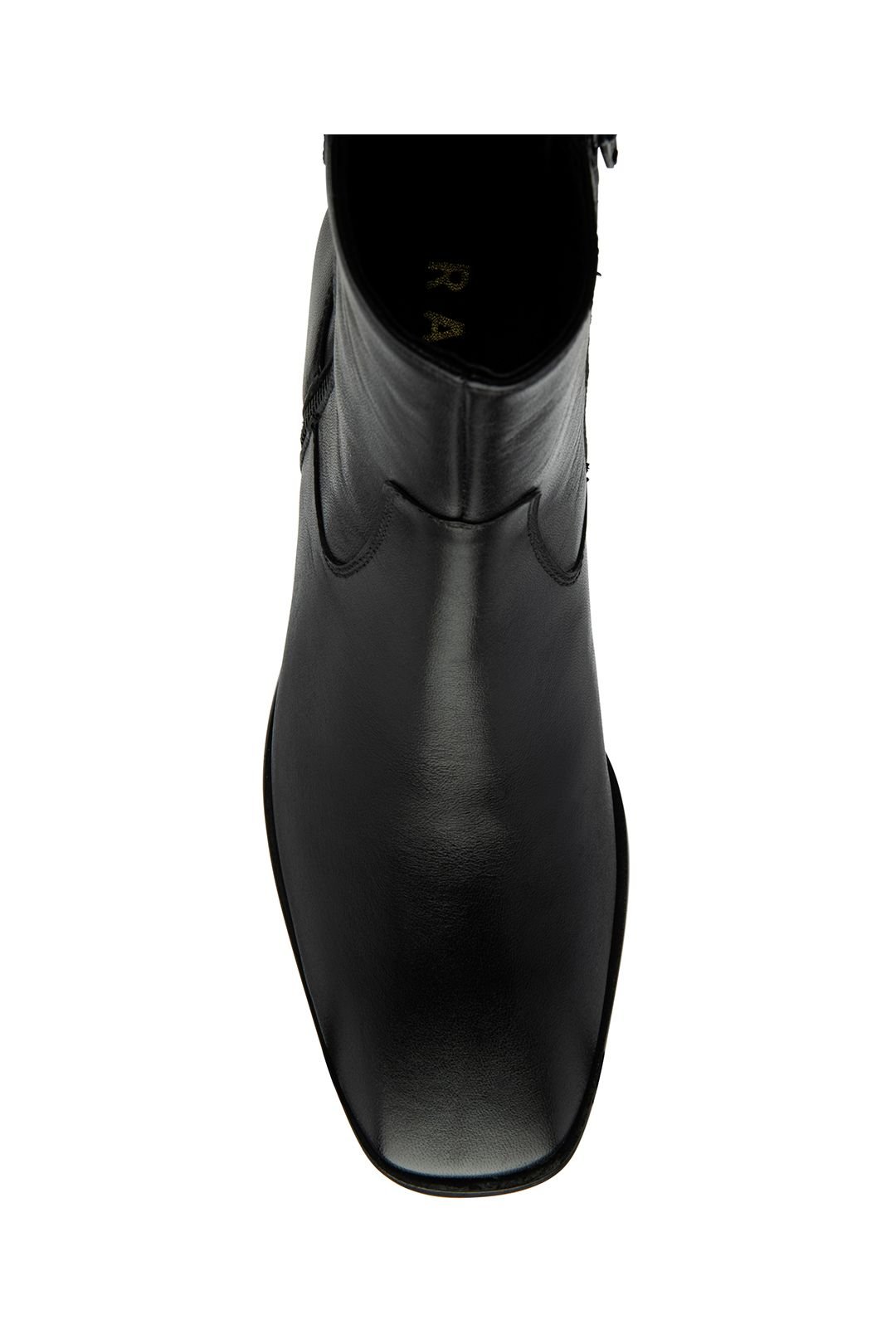 Ravel Ravel Women's Black Leather 'Carter' Square-Toe Ankle Boots - 4