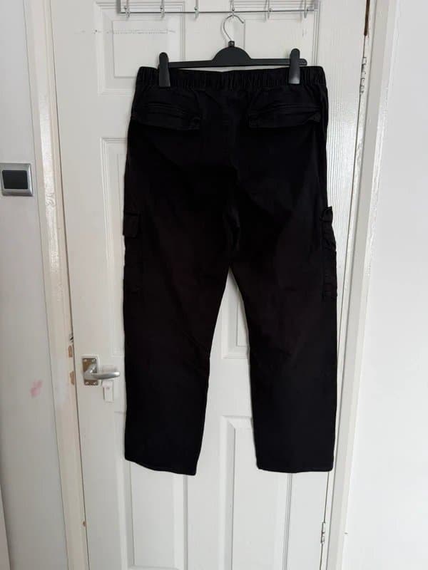 Bershka TitleBershka Black Utility Cargo Trousers Pants Men’s