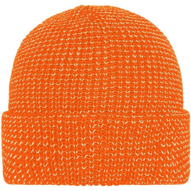 Myrtle Beach Myrtle Beach Men's Reflective Winter Beanie in Orange - 2