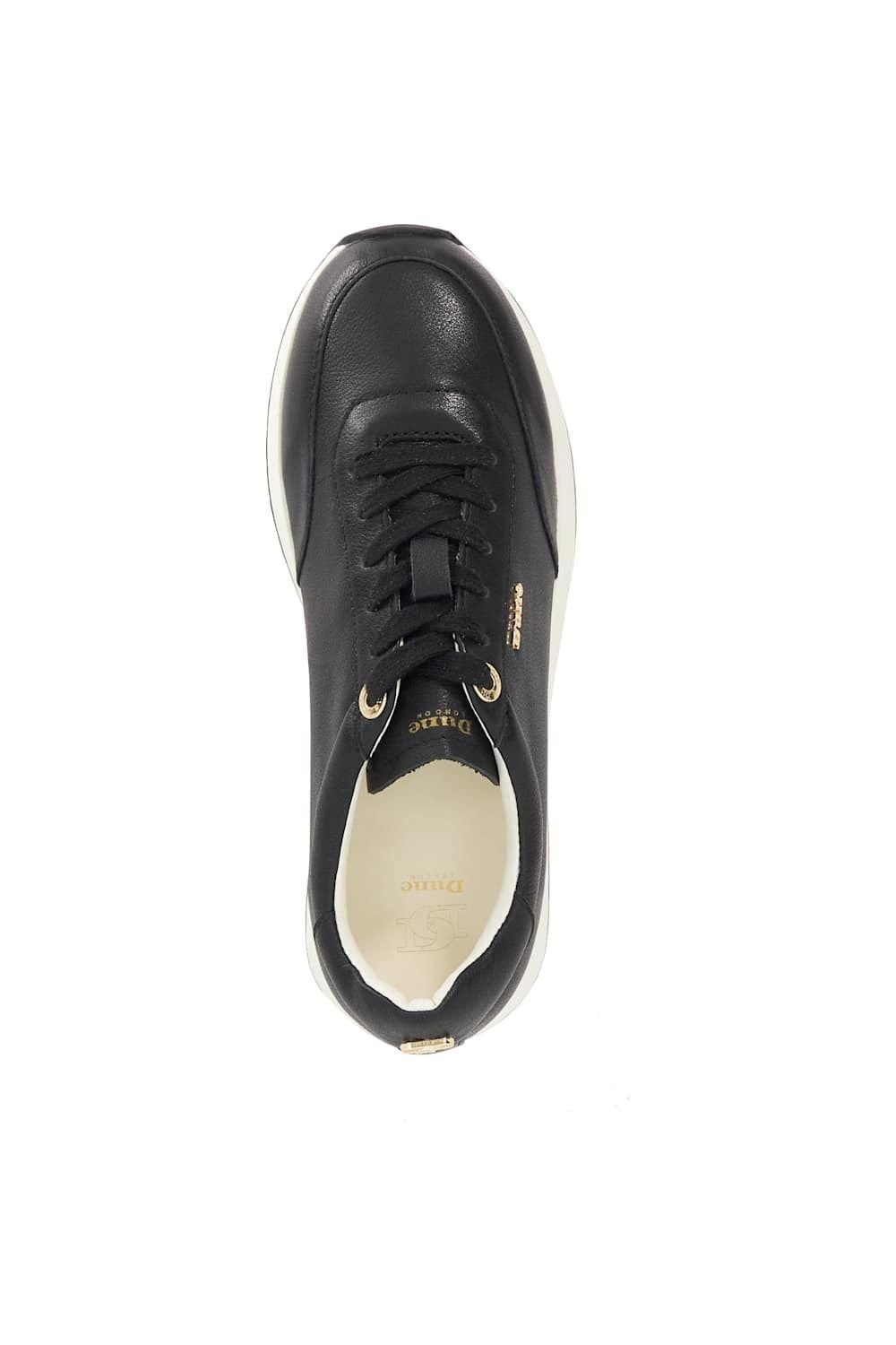 Dune London Dune London Women's 'Ettah' Leather Trainers in Black - 4