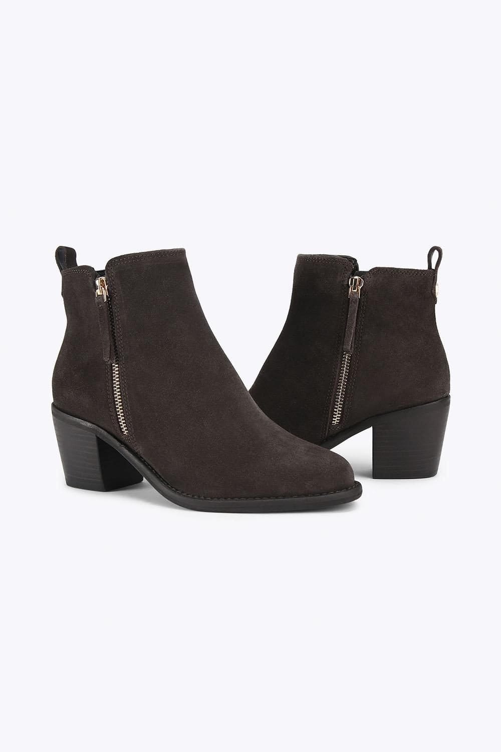 Carvela Carvela Women's 'Secil Wide Fit' Leather Boots in Dark Grey - 4