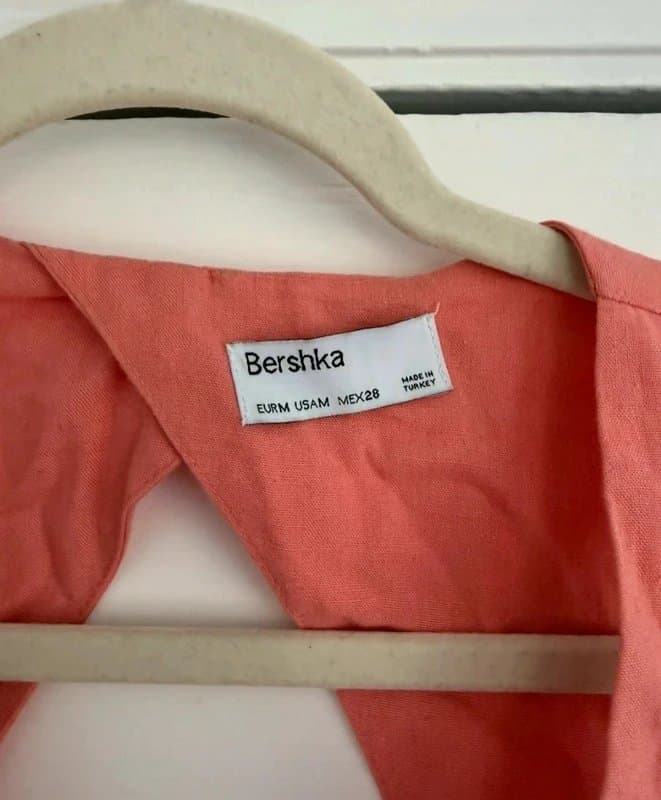 Bershka Bershka coral waistcoat