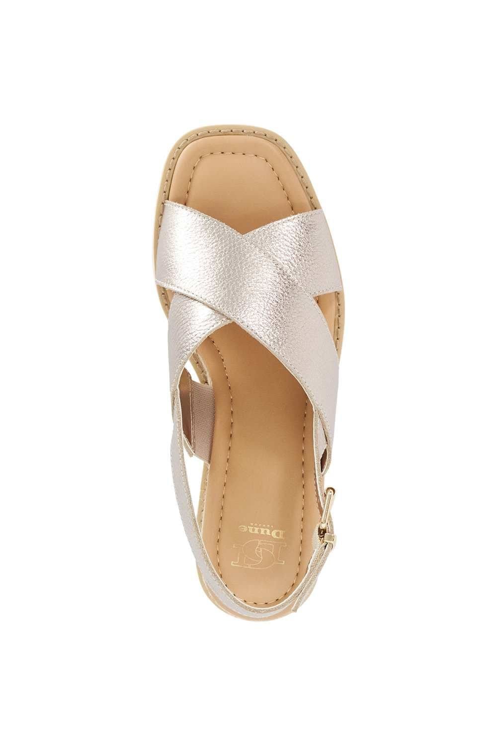 Dune London Dune London Women's 'Lemesos' Leather Sandals in Metallics - 4