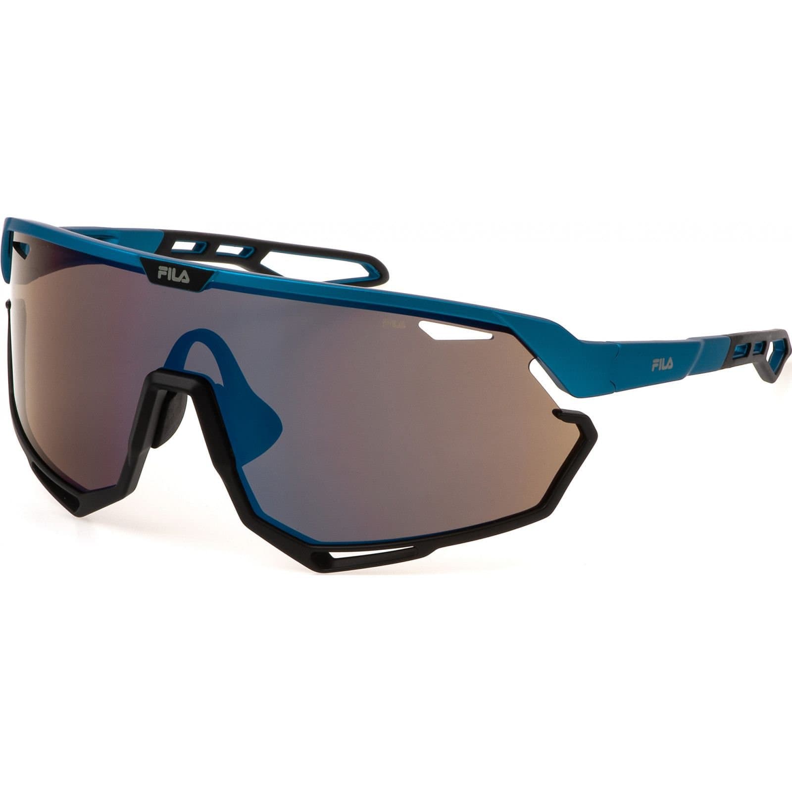 Fila FILA Men's SFI722-630U28 Shield Sunglasses in Blue