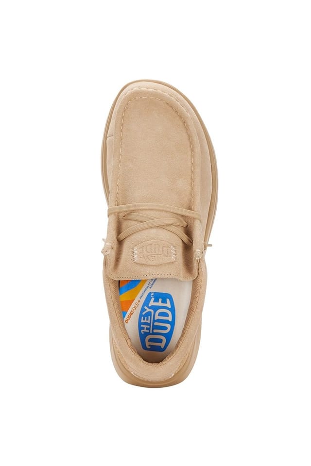 Hey Dude Hey Dude Men's Wally COMF Suede Slip on Shoe in Tan - 3
