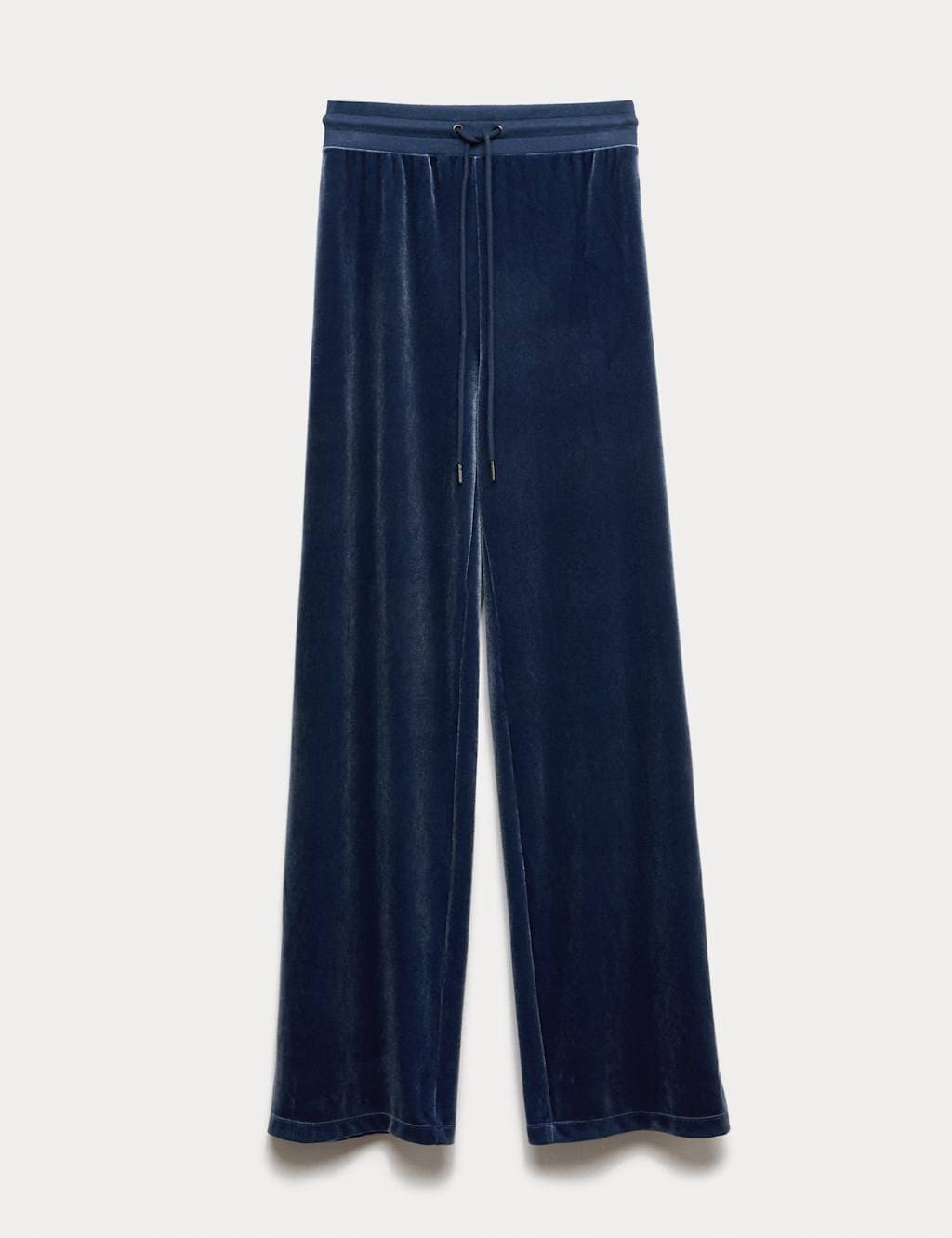 Marks & Spencer M&S High Waisted Wide Leg Joggers Dark Blue