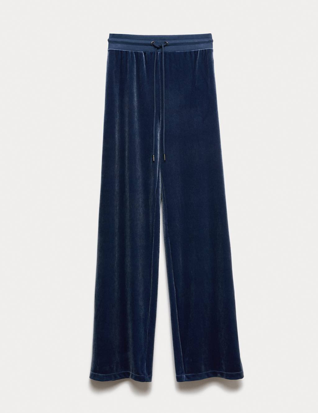Marks & Spencer M&S High Waisted Wide Leg Joggers Dark Blue - 2