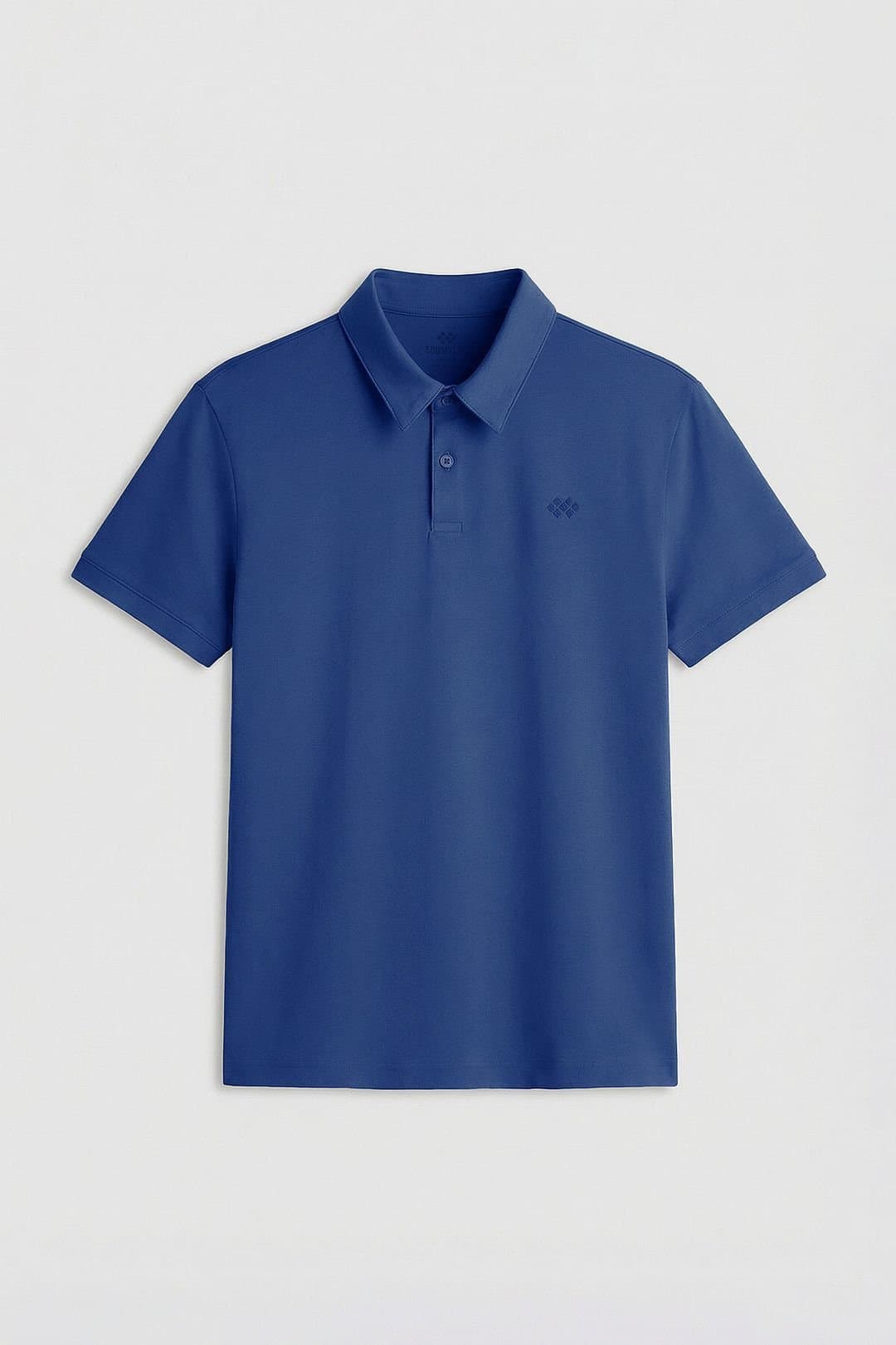 Tommy Life Tommy Life Men's Cotton Elastane Polo T-Shirt in Mid Blue