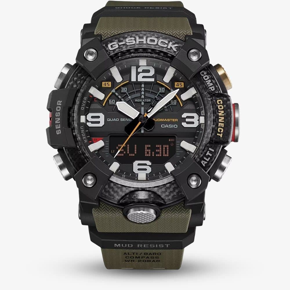 Casio Casio Men's G-Shock Master Of G Mudmaster Khaki Watch GG-B100X-1A3ER in Black