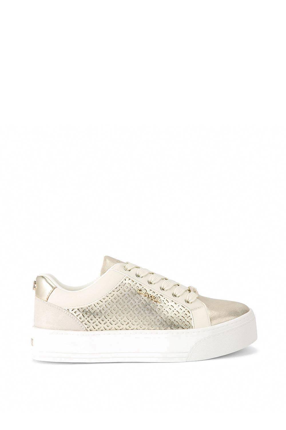 Carvela Carvela Women's 'Statement Laser' Trainers in Gold - 3