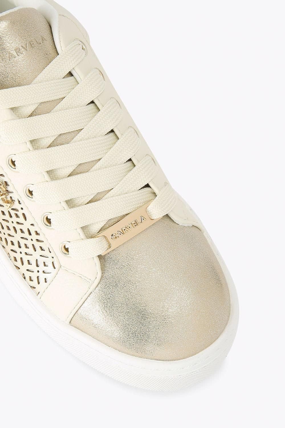 Carvela Carvela Women's 'Statement Laser' Trainers in Gold - 4