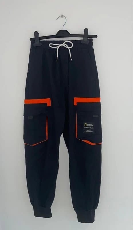 No Label Black Cargos