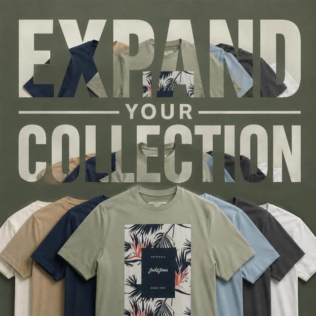 jack & jones Jack & Jones Men's Floral Logo T-Shirt Cotton Crew Neck Casual Tee, Sea Spray in Olive - 2