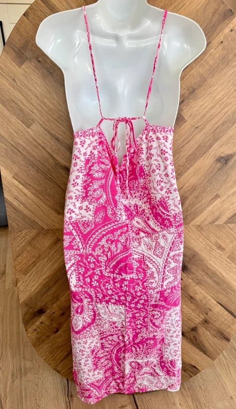 Vero Moda Vero Moda 'Anna' Pink Paisley Cami Midi Dress size medium