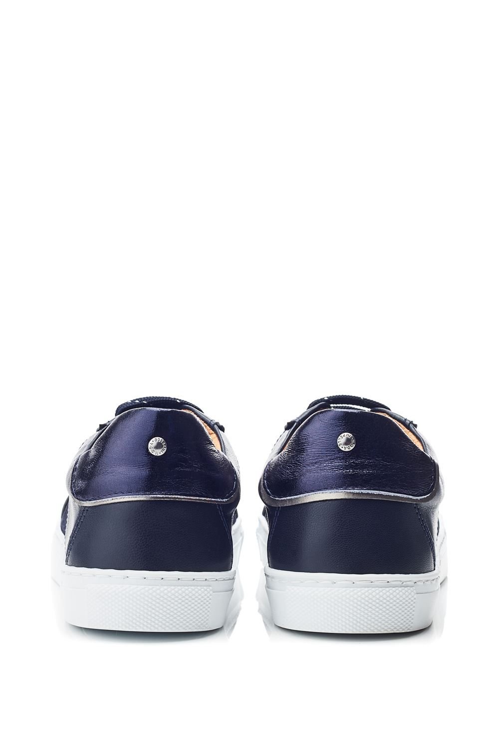 Moda In Pelle Moda In Pelle Women's 'Ales' Leather New Trainers in Navy - 3