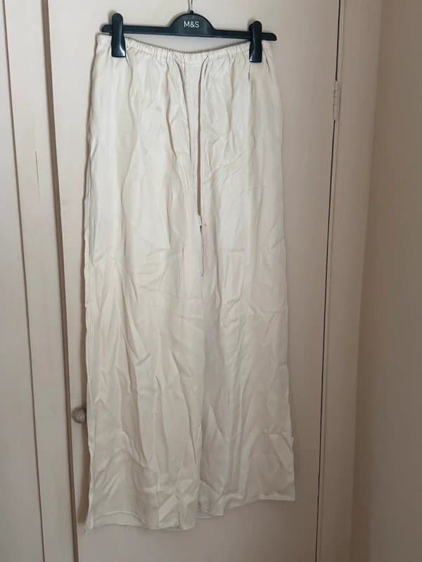Topshop Topshop cream satin trouser size 12