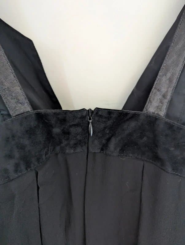 Topshop Rare Vintage Kate Moss For Topshop Black Silk Tiered Ruffle Mini Dress UK 12