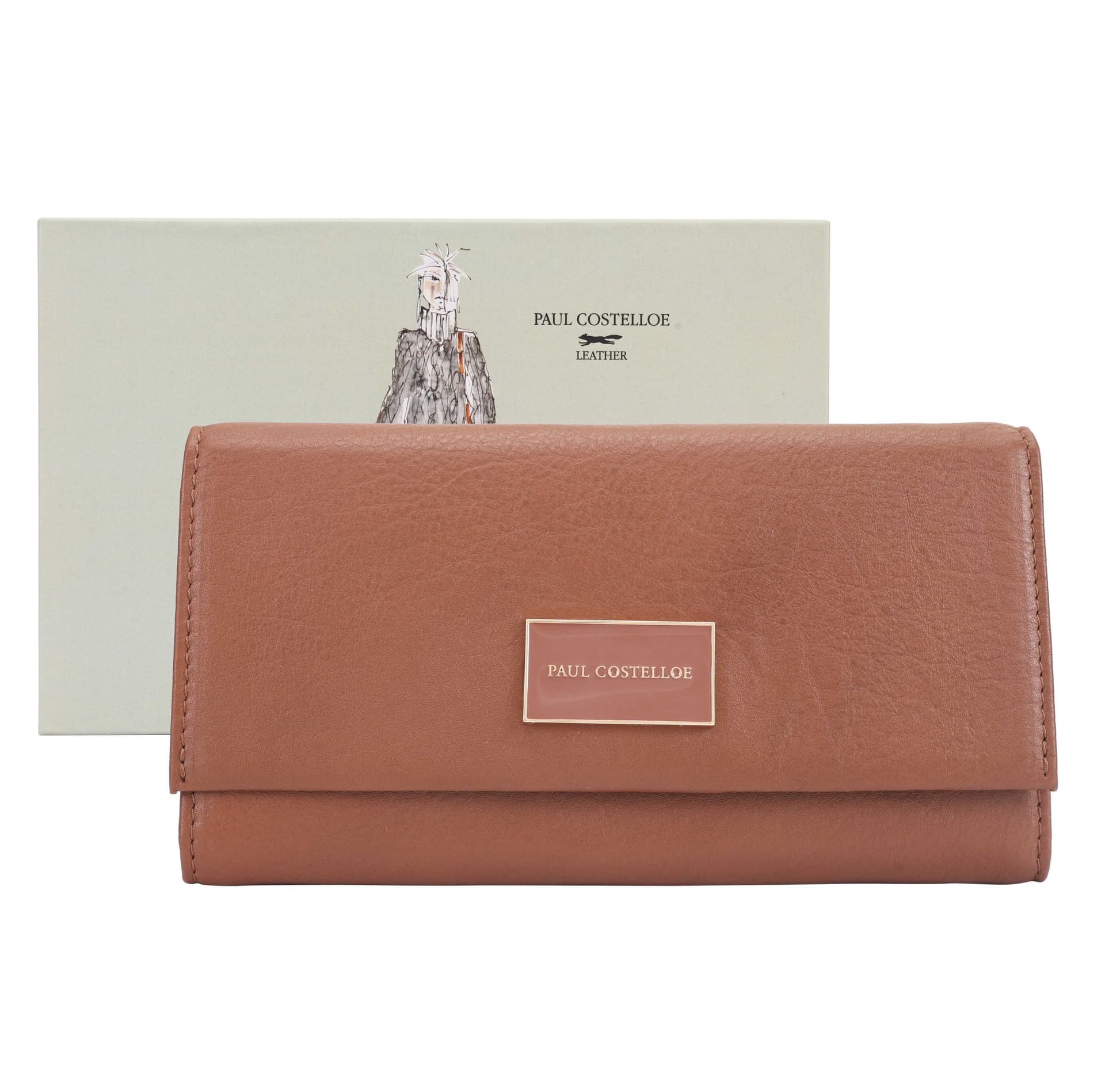 Paul Costelloe Paul Costelloe Women's Ellen Leather Purse in Tan