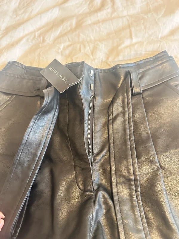 New Look BNWR Leather new look shorts size  10
