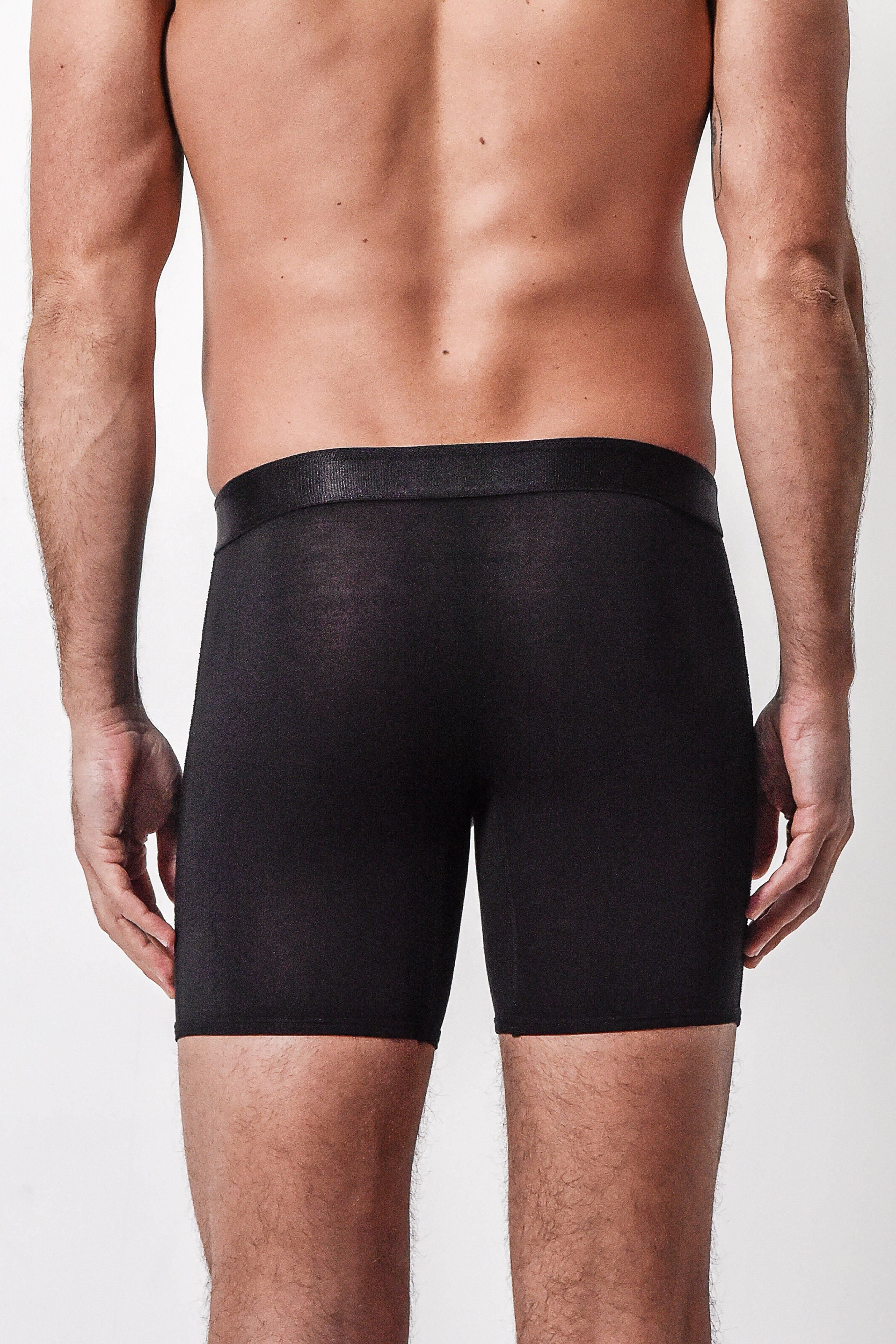 Arlo Hudson Arlo Hudson Men's Plain Tencel™ Boxer in Black - 2