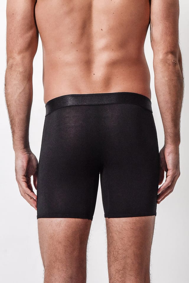 Arlo Hudson Arlo Hudson Men's Plain Tencel™ Boxer in Black - 2