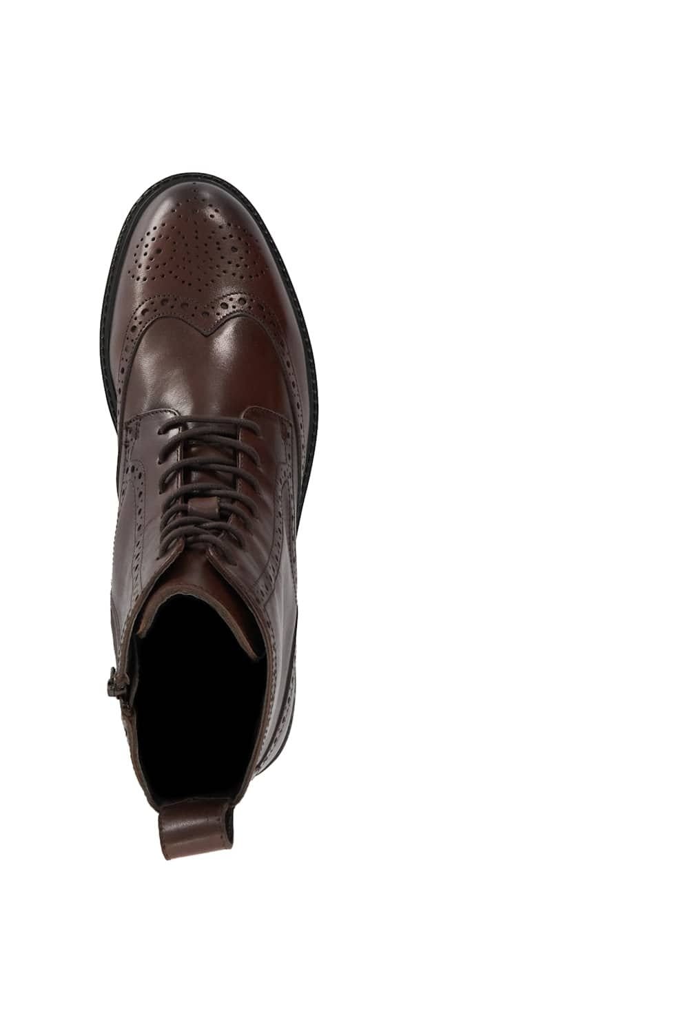 Dune London Dune London Men's 'Maners' Leather Smart Boots in Brown - 4