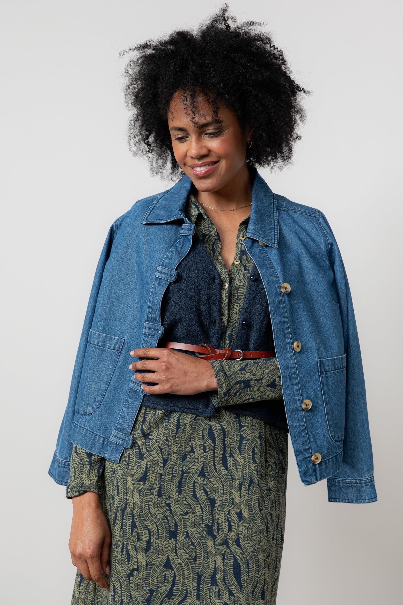 Lily & Me Lily & Me Women's Stratton Stretch cotton & tencel blend Denim Jacket in Blue - 2