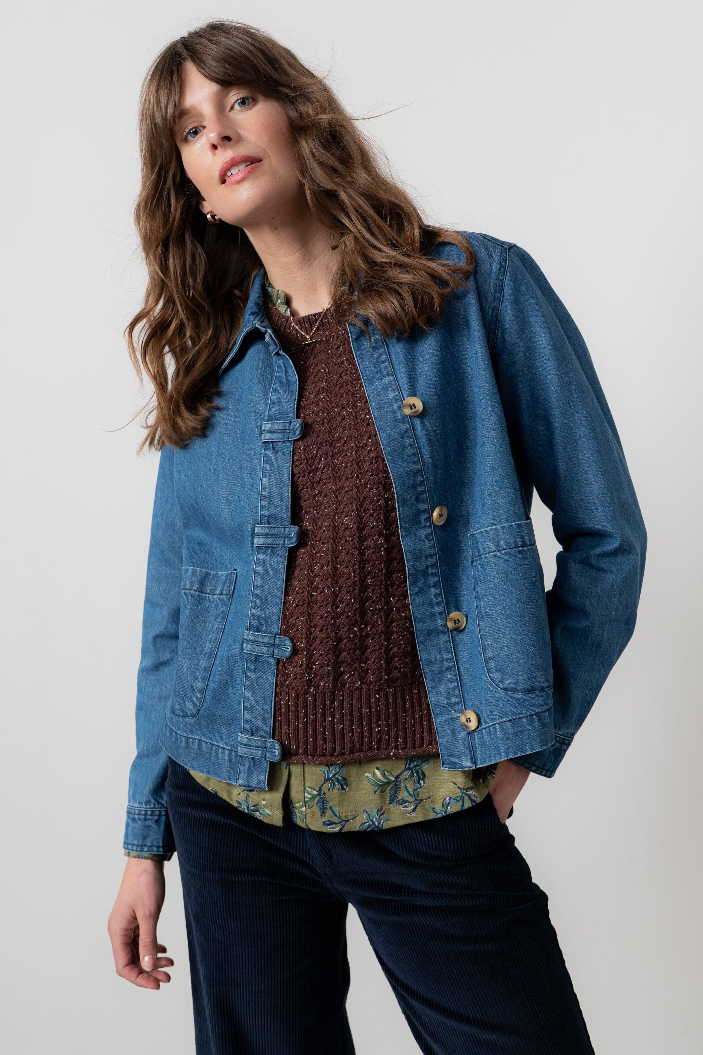 Lily & Me Lily & Me Women's Stratton Stretch cotton & tencel blend Denim Jacket in Blue - 3
