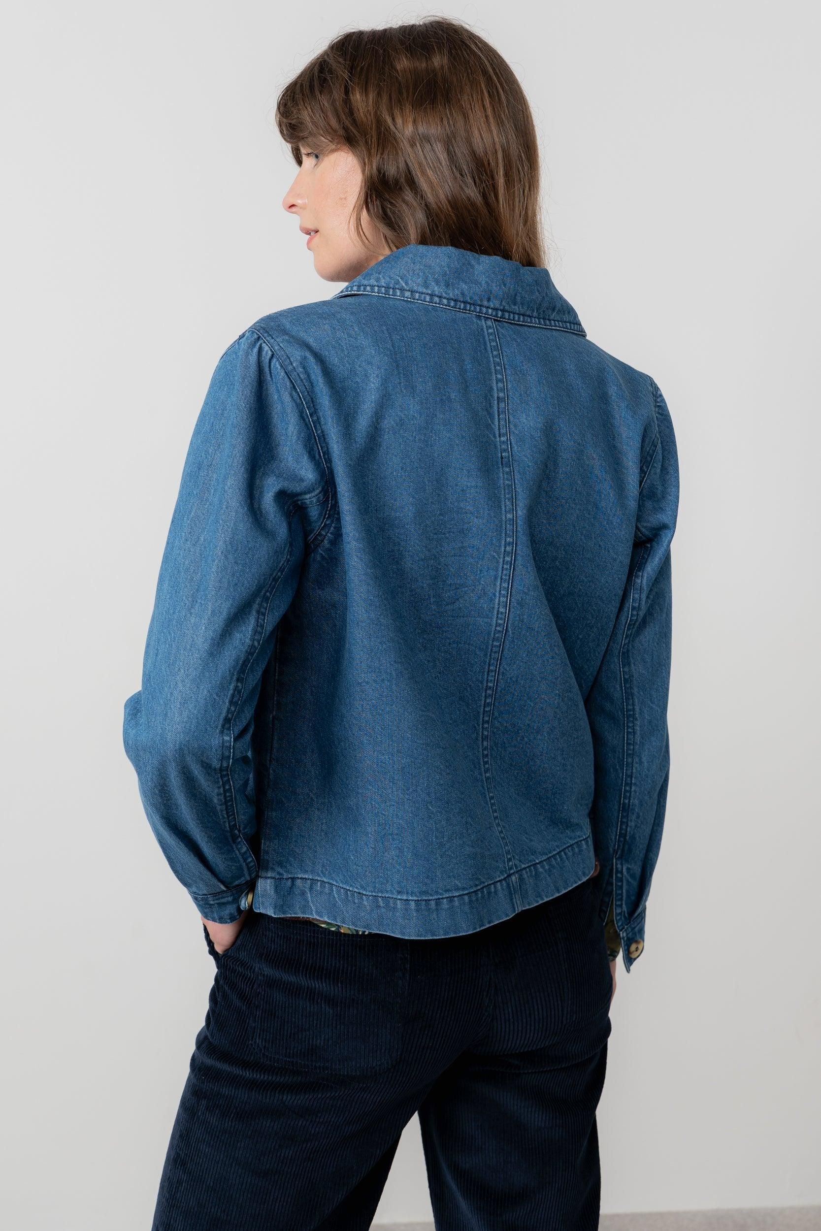 Lily & Me Lily & Me Women's Stratton Stretch cotton & tencel blend Denim Jacket in Blue - 4