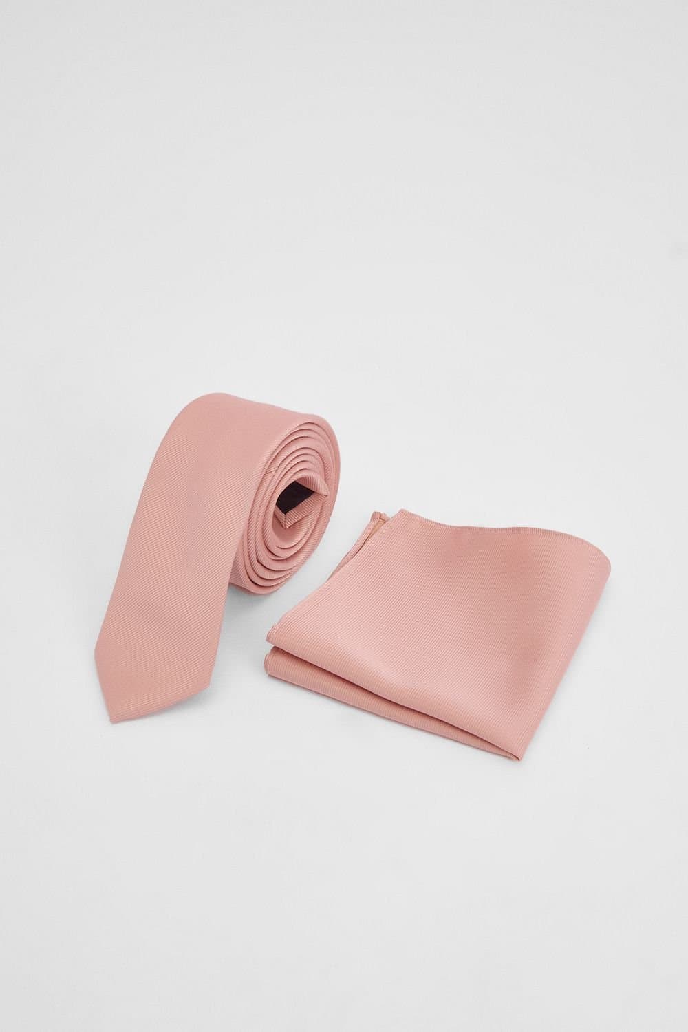 Burton Burton Men's Peach Tie & Pocket Square