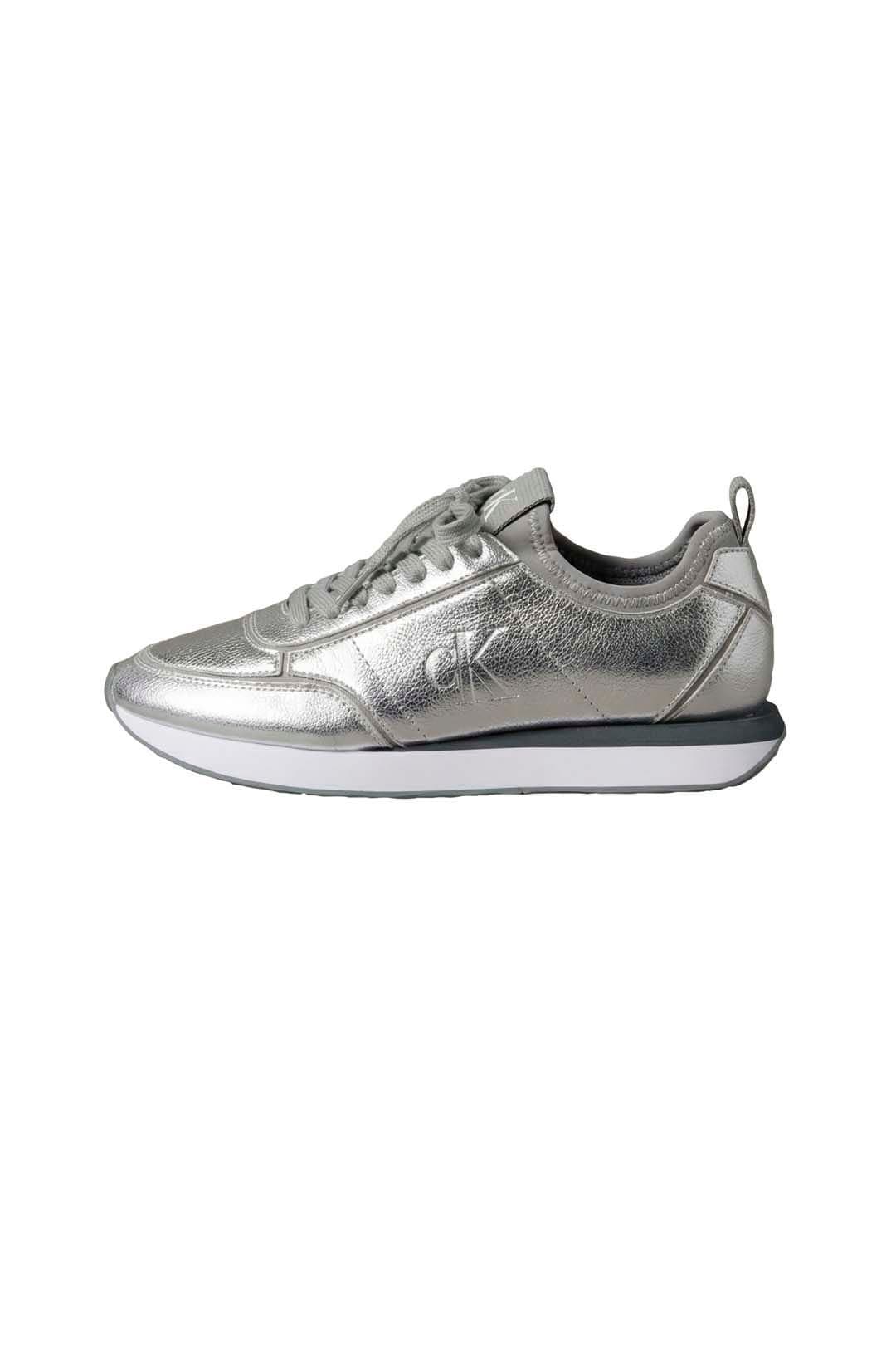 Calvin Klein Calvin Klein Women's Retro Runner Metallic Silver