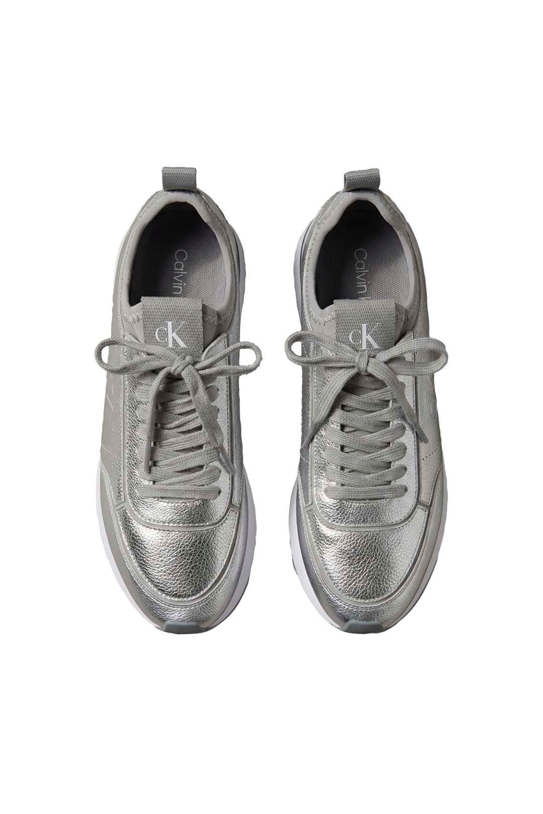 Calvin Klein Calvin Klein Women's Retro Runner Metallic Silver - 4