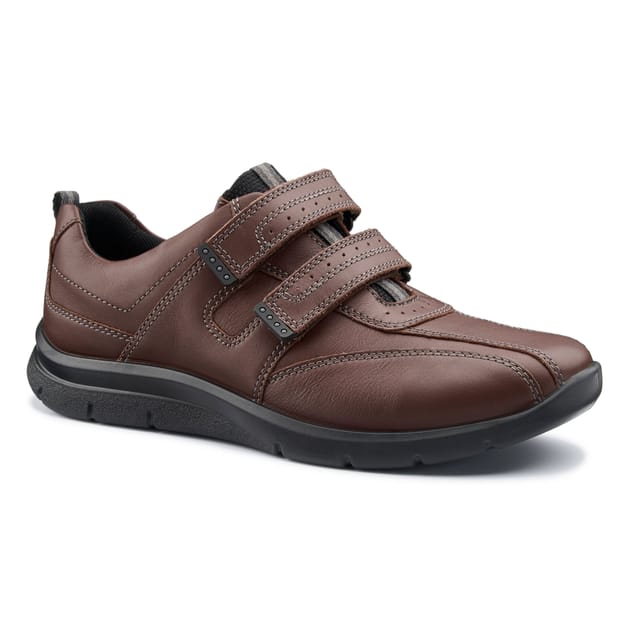 Hotter Hotter Men's Wide Fit 'Energise' Casual Shoe in Walnut - 2