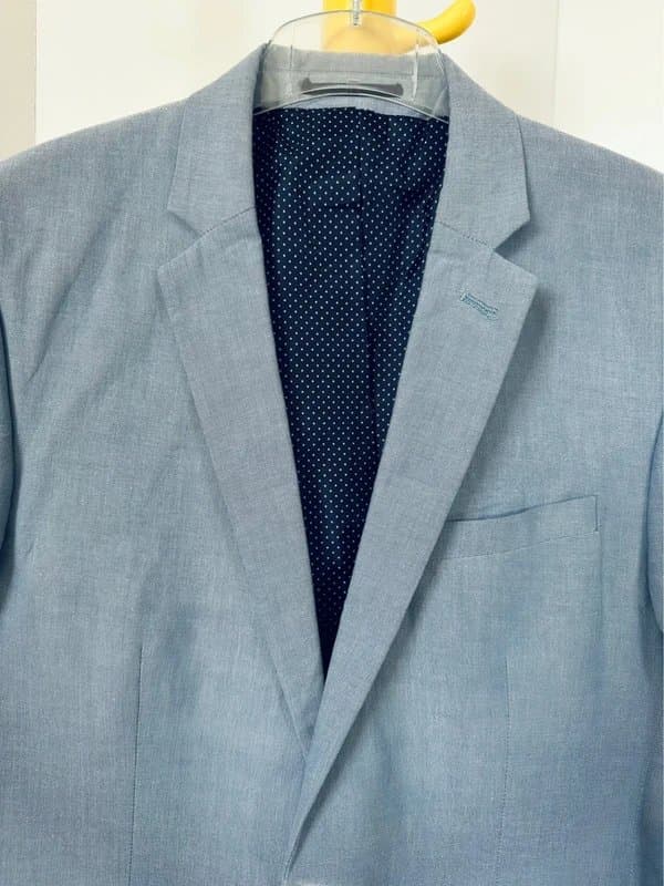 New Look New Look men’s light blue blazer / jacket 100% cotton Size 40 regular