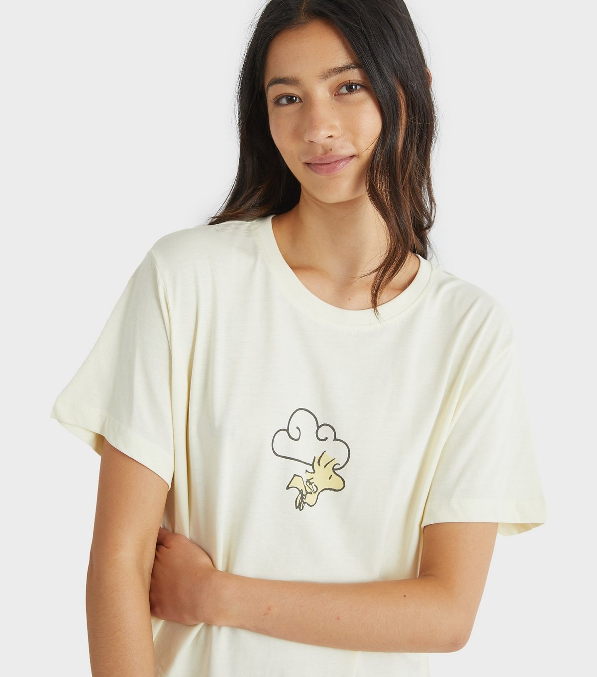 Skinnydip Women's Cream Snoopy Print Nightdress Skinnydip New Look - 3