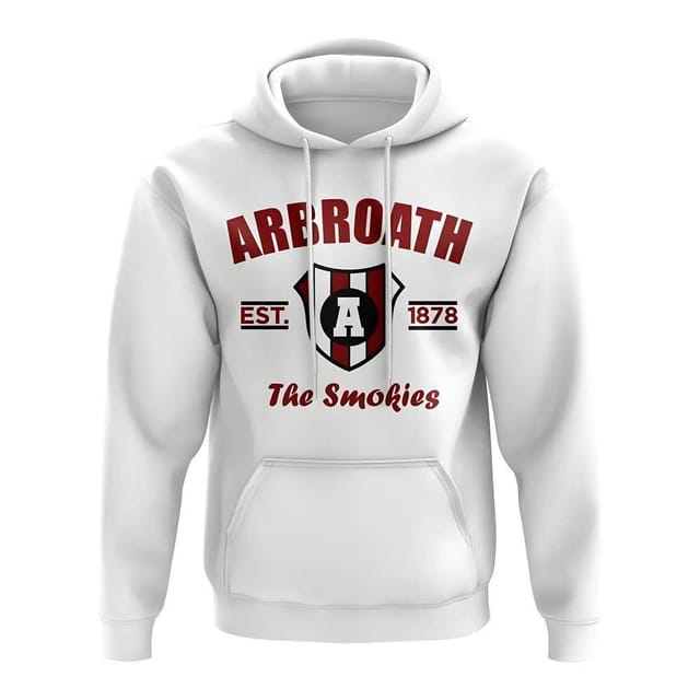 Arbroath Arbroath Men's Personalised Established Football Hoody White - 2