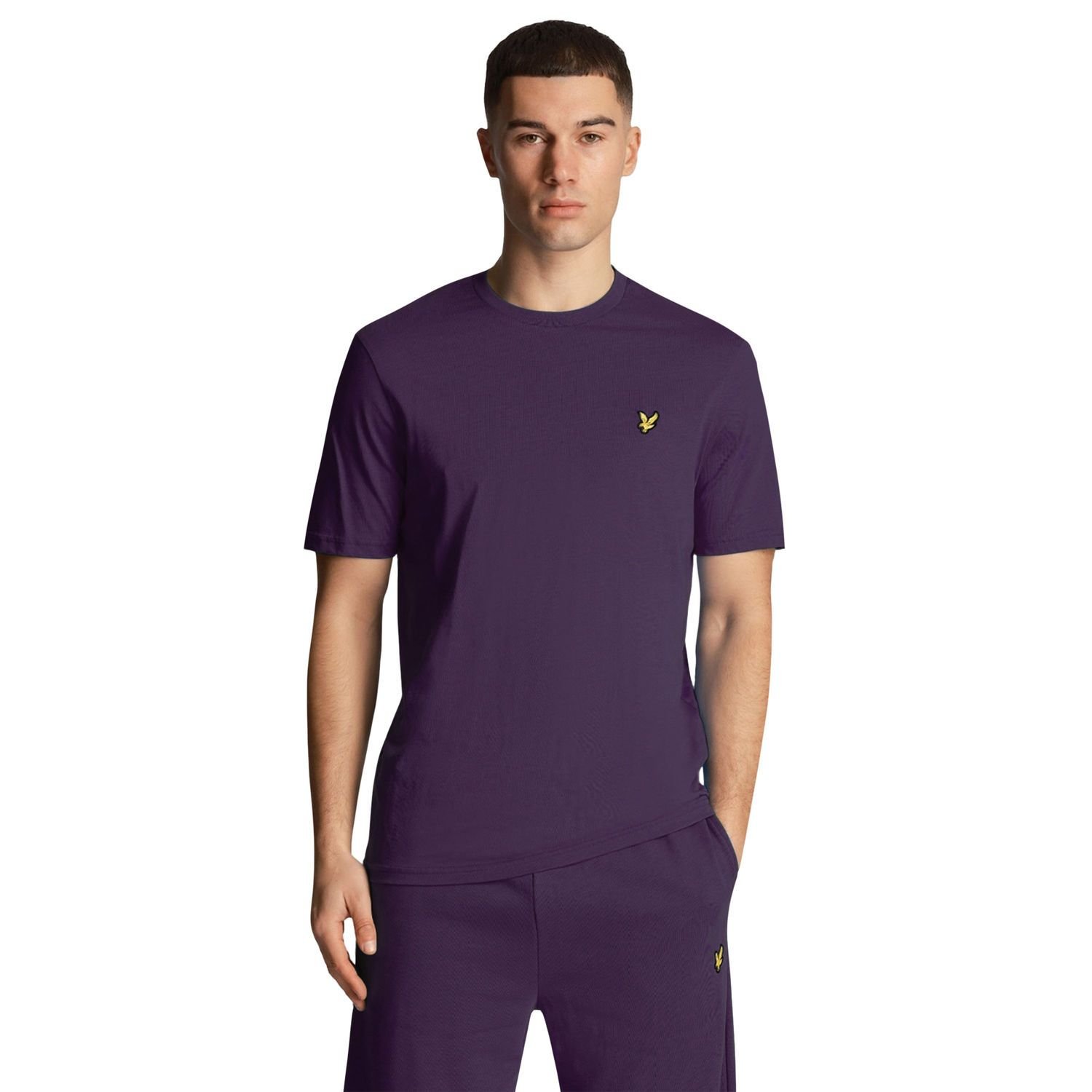 Lyle & Scott Lyle & Scott Men's Plain T-Shirt in Pale Lilac - 2