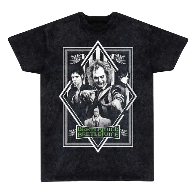 Warner Bros Warner Bros Men's Poster Washed T-Shirt in Black - 1