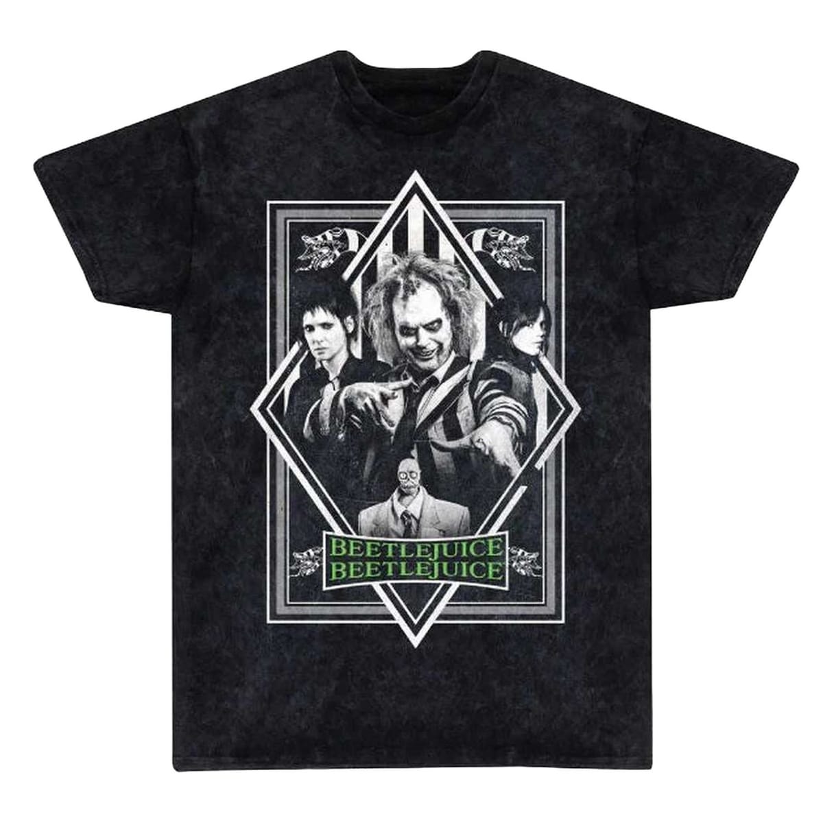 Warner Bros Warner Bros Men's Poster Washed T-Shirt in Black - 1