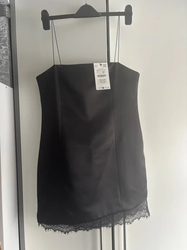 Zara Zara mini dress satin silk #asos