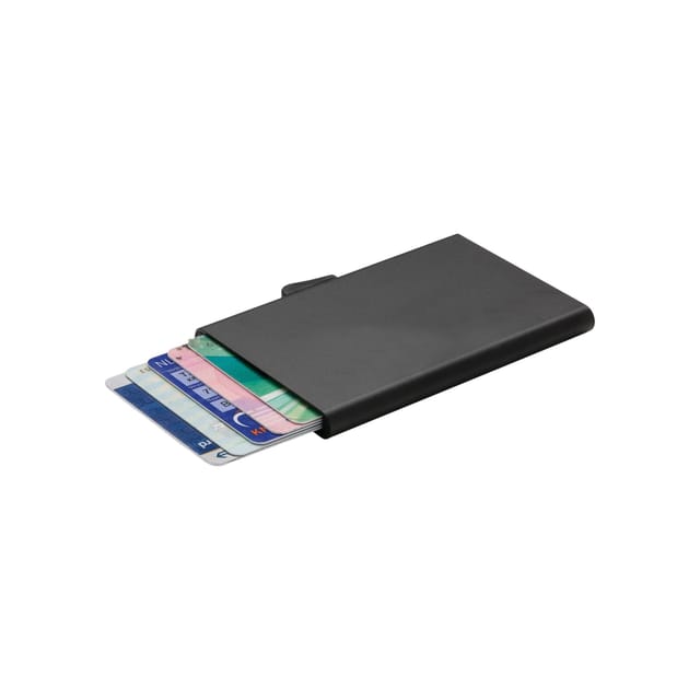 C-Secure C-Secure Men's Aluminium RFID Blocking Card Holder in Black - 2