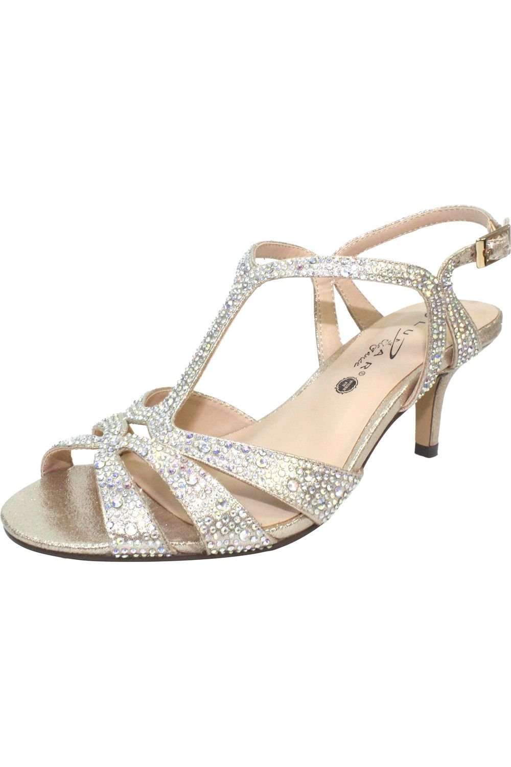 Lunar Lunar Women's Francie Wide Sandals in Gold - 4